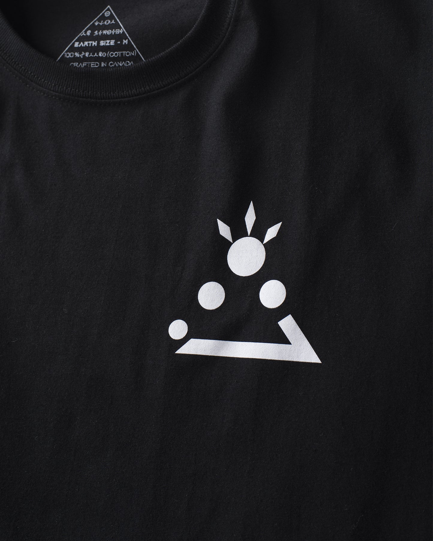 Outer Space Kanji Crest - Short Sleeve Tee - Black