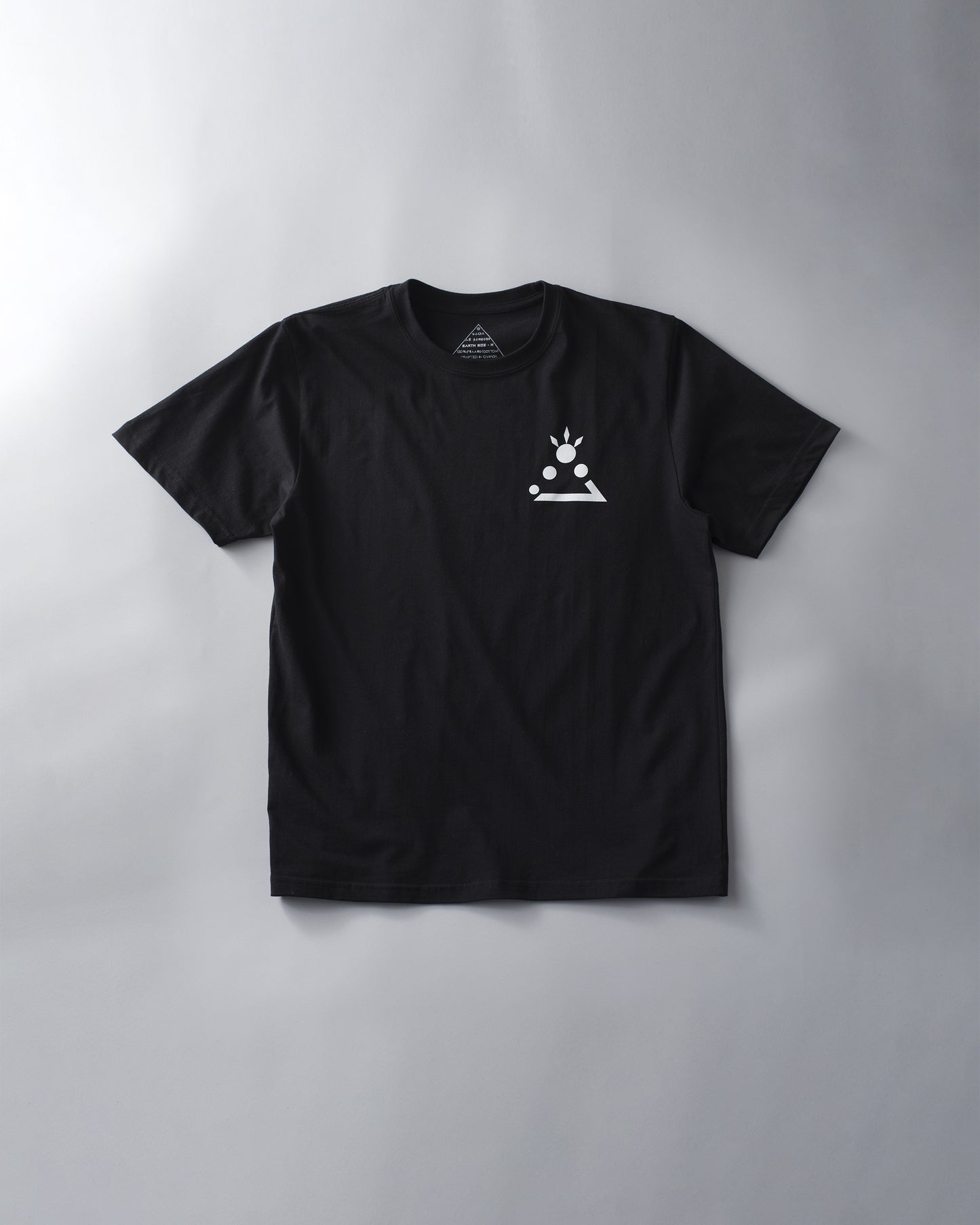 Outer Space Kanji Crest - Short Sleeve Tee - Black