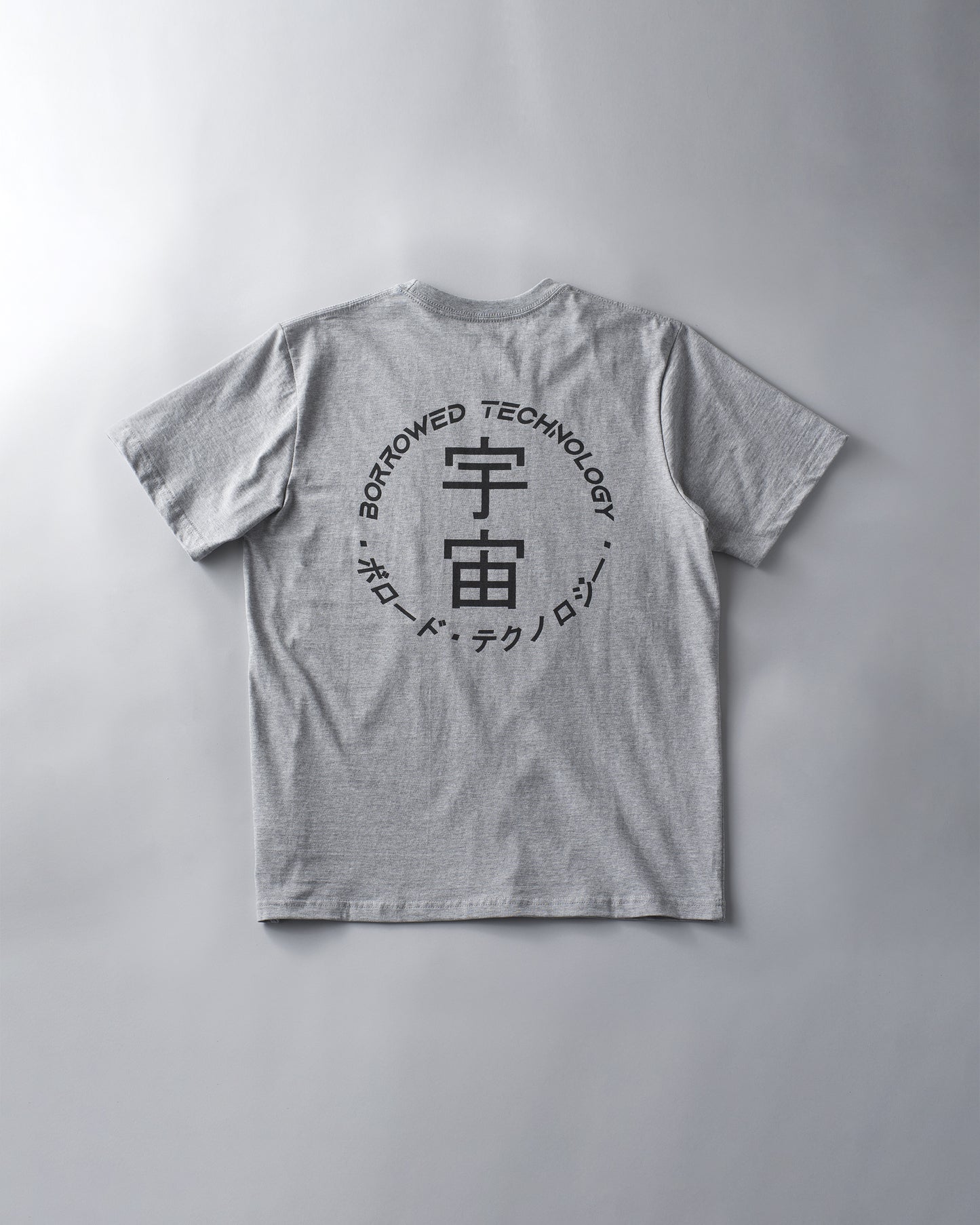 Outer Space Kanji Crest - Short Sleeve Tee - Grey