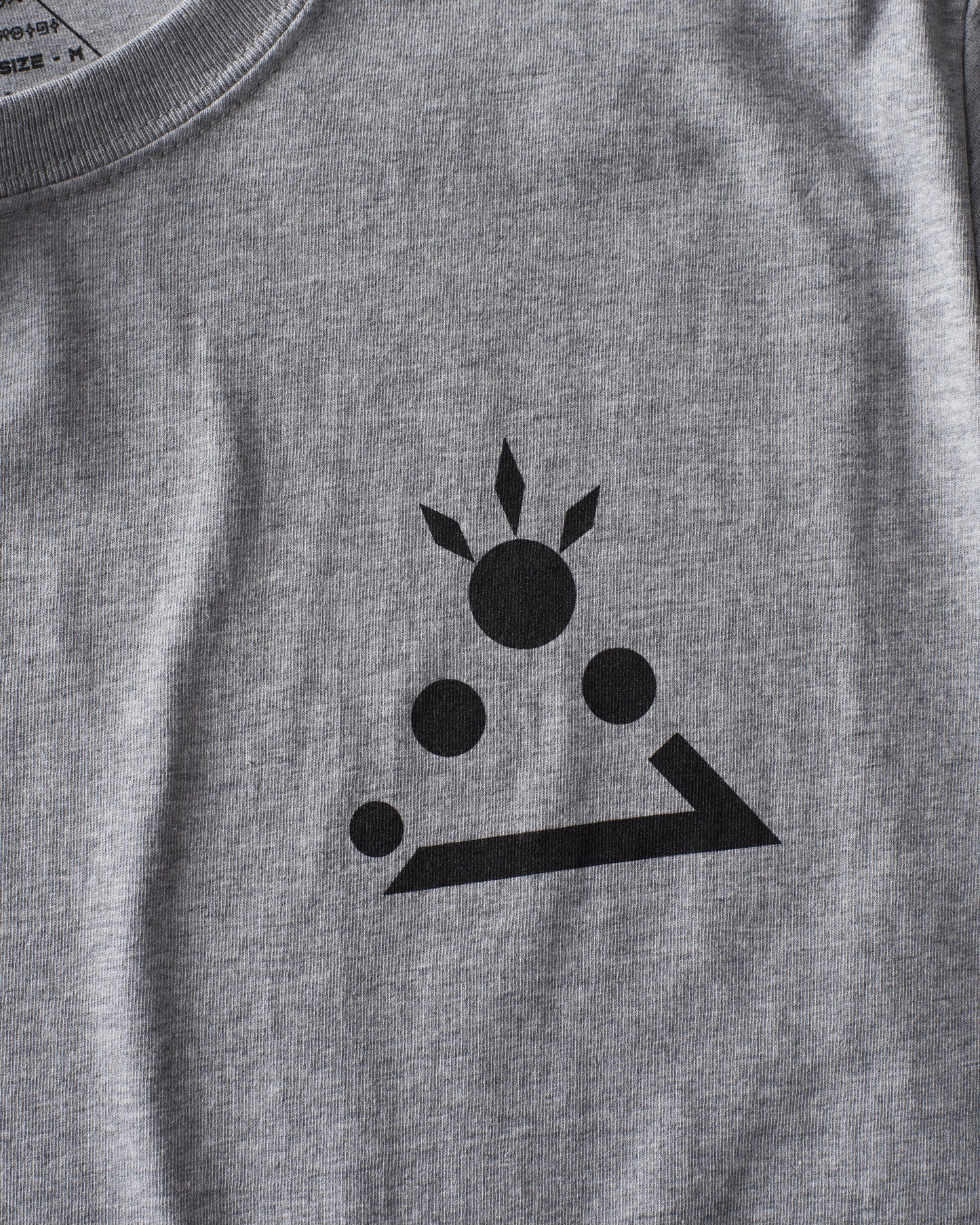 Outer Space Kanji Crest - Short Sleeve Tee - Grey